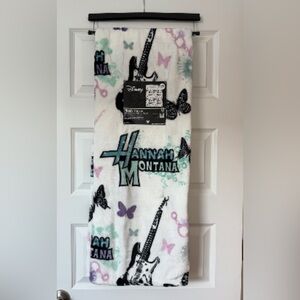 Disney Hannah Montana blanket  with Black and Purple Accents